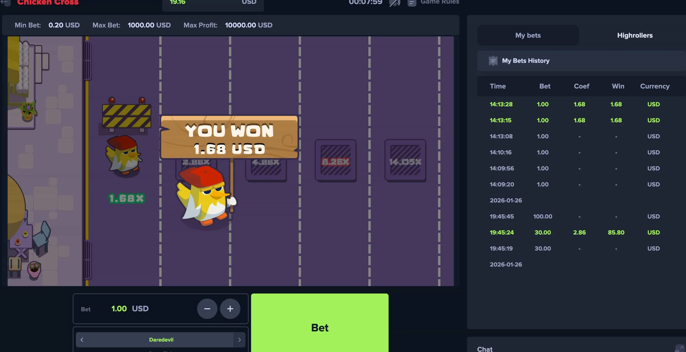 Darmowe Demo Chicken Cross od Upgaming Darmowe Demo Chicken Cross od Upgaming